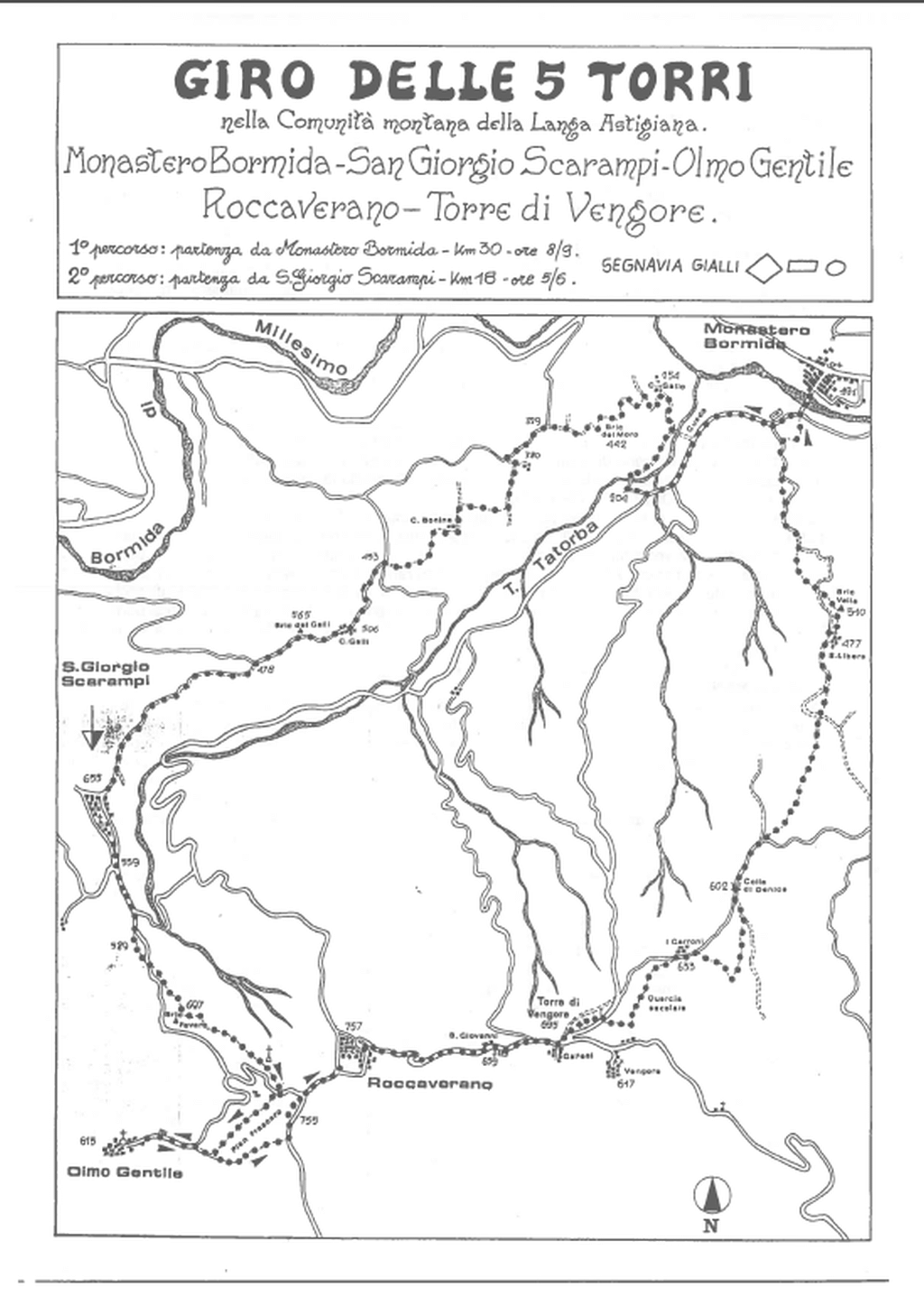 La mappa disegnata da Bruno Buffa
